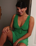 Miss sandra mae green dress strip
