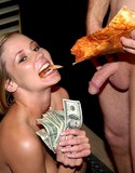Money talks pizza girl fuck
