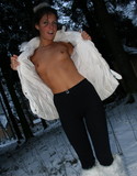 Cofi teases in the snow